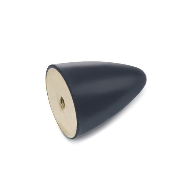 GN353.2-51-57-3/8X16-55 Rubber Bumper Cone Steel, Tapped